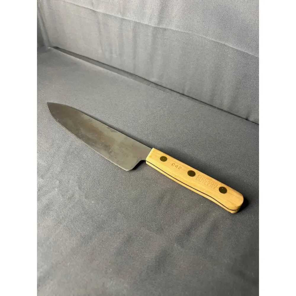 Chicago Cutlery C42 Chef Knife Wooden Handle